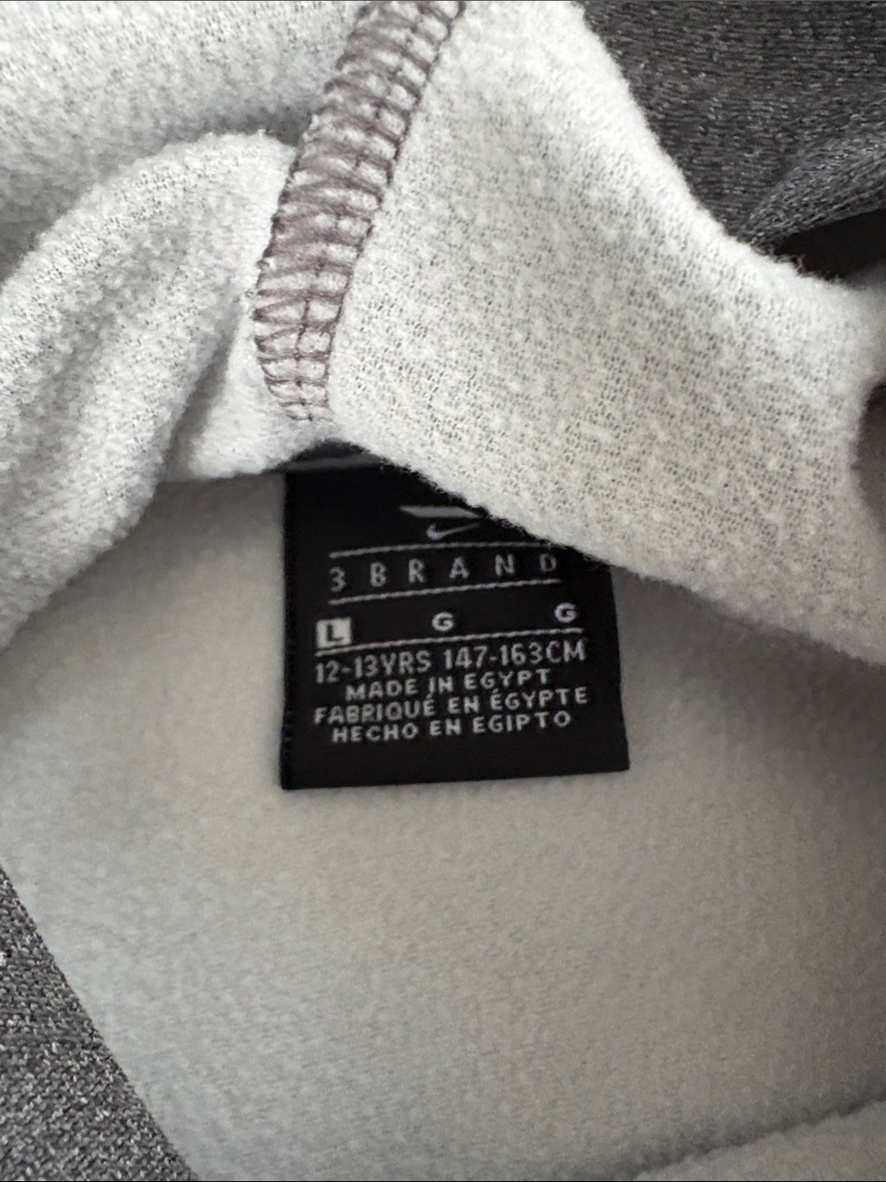 Nike Gray Let's Go Dri-FIT Hooded Pullover - Picture 2 of 2
